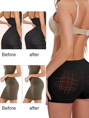 NWT Women’s Padded Enhancer Butt Lifter Shaper Boyshort Underwear Size Medium